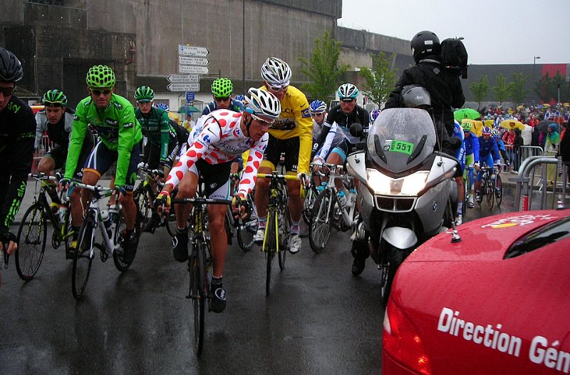 2011-07-05 98 Depart Jaune Hushovd Vert Rojas Grimpeur Gilbert.JPG